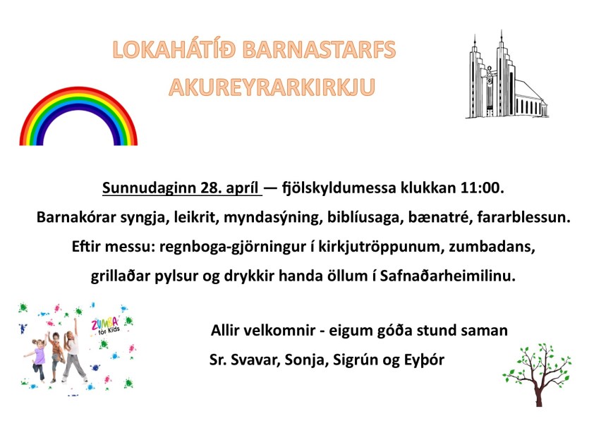 lokahátíð barnastarfs 28apríl 19
